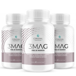 Kit 3unid  3MAG Pool de Magnsio (60 Cp.) - Central Nutrition