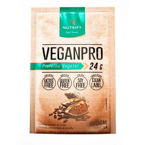 Vegan Pro - Cacau - 1 Sachê  30g - Nutrify