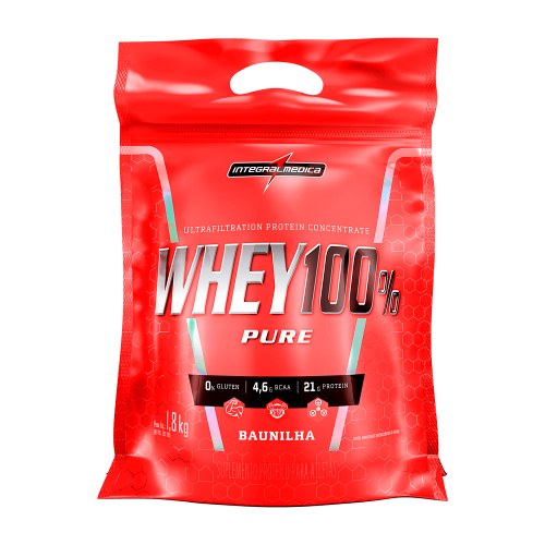 Whey 100% Pure - Refil Sabor Baunilha (1,8Kg) - Integralmédica