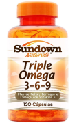 Triple &Ocirc;mega 3,6,9 Sundown - 120 C&aacute;psulas - Cod. 498