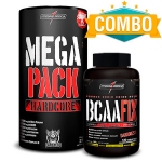 Mega Pack Hardcore - 30 Packs + BCAA Fix 120 Tabletes - Integralmédica Mega Pack Hardcore - 30 Packs + BCAA Fix 120 Tabletes - Integralmédica