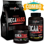 Deca Mass Baunilha 1,5 Kg + BCAA Fix 120 tabletes + Creatina Creapure Darkness 200g - Integralmdica