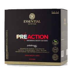 Pre-Action Sabor Ma�� e Lim�o (Cx c/ 20 Sach�s de 27g) - Essential Nutrition