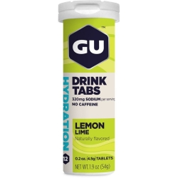 GU Hydration Drink Tabs Sabor Limo (Tubo com 12 Pastilhas) 55g - GU Energy