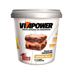 Pasta de Amendoim Integral Brownie Cream (1kg) - VitaPower