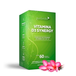 Vitamina D3 Synergy (60 Cápsulas) - Pura Vida