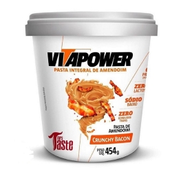 Pasta de Amendoim Integral Crunchy Bacon (454g) - VitaPower
