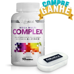 Compre Mega Multi Complex (90 Tabletes) - Physical Pharma e Ganhe Porta Comprimido 3 Divisórias
