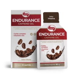 Endurance Caffeine Gel Sabor Mocha (Cx com 12 Sachs de 30g) - Vitafor