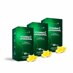 Kit 3 Unidades Vitamina C Lipossomal (60 Cápsulas) - Pura Vida