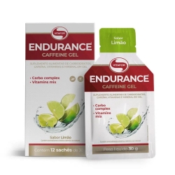 Endurance Caffeine Gel Sabor Limão (Cx com 12 Sachês de 30g) - Vitafor