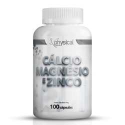 Cálcio Magnésio e Zinco (100 Cápsulas) - Physical Pharma