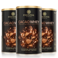 Kit 3unid Cacao Whey (420g) - Essential