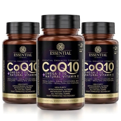 Kit 3unid CoQ-10 + mega 3 + Vitamina E (60 Cpsulas) - Essential