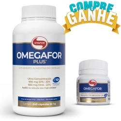 Compre Omega For Plus (240 Cápsulas) - Vitafor e Ganhe 1 Amostra