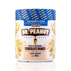 Pasta de Amendoim Sabor Chocolate Branco (600g) - Dr Peanut