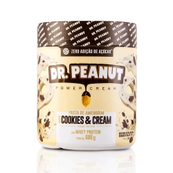 Pasta de Amendoim Sabor Cookies & Cream (600g) - Dr Peanut