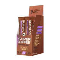 SuperCoffee 3.0 Sabor Chocolate (1 Cx com 14 Sachs de 10g) - Caffeine Army