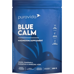 Blue Calm Sabor Limo, Camomila, Maracuj e Spirulina Azul (250g) - Pura Vida