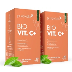 Kit 2unid Bio Vit C+ Vitamina C Lipossomal (60 caps) - Pura Vida