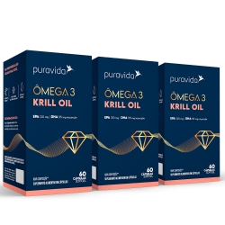 Kit 3 un Krill Oil (60 C�psulas) - Pura Vida