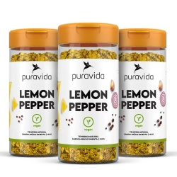Kit 3 un Tempero Lemon Pepper (130g) - Pura vida
