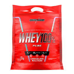 Whey 100% Pure - Refil Sabor Chocolate Maltado (1,8 Kg) - Integralmdica