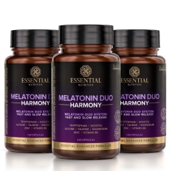 Kit 3unid Melatonin Duo Harmony (120caps) - Essential