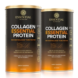 Kit 2unid Collagen Essential Protein Sabor Tangerina (417,5g) - Essential