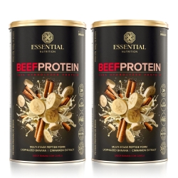 Kit 2unid Beef Protein Sabor Banana c/ Canela (420g) - Essential