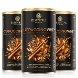 Kit 3unid Cappuccino Whey Hidrolisado (420g) - Essential