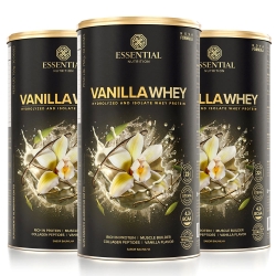 Kit 3unid Vanilla Whey - Whey Protein Hidrolisado (750g) - Essential