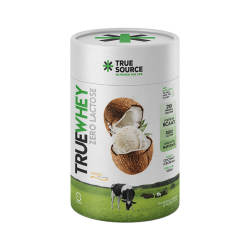 True Whey Concentrado Zero Lactose Pote Sabor Coconut Ice Cream (900g) - True Source