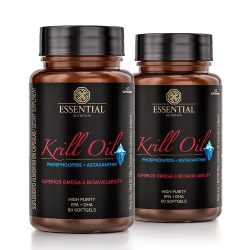 Kit 2unid leo de Krill - Omega 3,6 e 9 (60 Cpsulas) - Essential