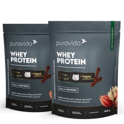 Kit 2un Whey Protein Isolado Sabor L�ngua de Gato� (450g) - Pura vida
