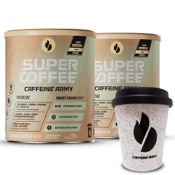 Compre 2un SuperCoffee Sabor Pistache (220g) - Caffeine Army e Ganhe Copo