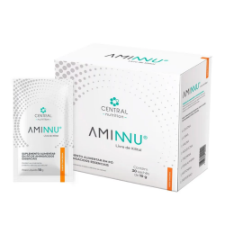 Aminnu Livre de Xilitol Sabor Tangerina (30 Sachs de 10g) - Central Nutrition