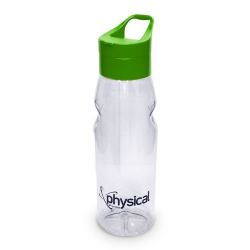 Garrafa Hydra GO (750ml) Transparente c/ Verde Neon - Physical Pharma