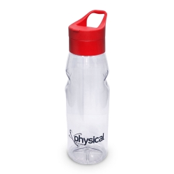 Garrafa Hydra GO (750ml) Transparente c/ Vermelho - Physical Pharma