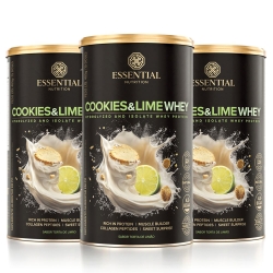 Kit 3unid Cookies & Lime Whey (405g) - Essential Nutrition