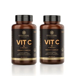 Kit 2un Vit C 4 Protect (180 caps) - Essential Nutrition