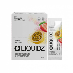 Power Hydration Sabor Maracuj� Com Morango (cx com 14 sach�s de 6g) - Liquidz
