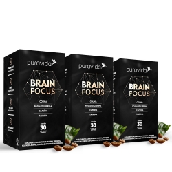 Kit 3un Brain Focus (30 C�psulas) - Pura Vida