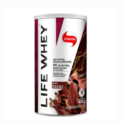 Life Whey Vitafor - Cacau - 450g Life Whey Vitafor - Cacau - 450g