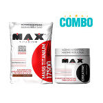 Combo Mass Titanium 17500 3kg - Max Titanium + Creatina 150g - Max Titanium Combo Mass Titanium 17500 3kg - Max Titanium + Creatina 150g - Max Titanium