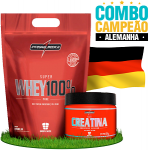 Combo campeões: Alemanha - 1 Super Whey 100% Pure - Refil (1,8 Kg) + 1 Creatina Hardcore (150g) Integralmédica Combo campeões: Alemanha - 1 Super Whey 100% Pure - Refil (1,8 Kg) + 1 Creatina Hardcore (150g) Integralmédica