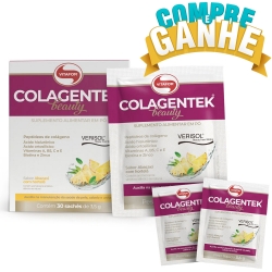Compre Colagentek Beauty (Cx c/ 30 sachês de 3,5g) - Vitafor e Ganhe 2 Sachês