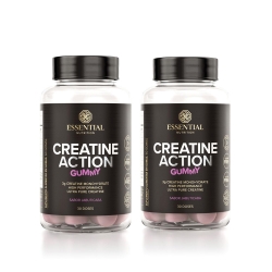 Kit 2un Creatine Action (60 Gomas) - Essential Nutrition