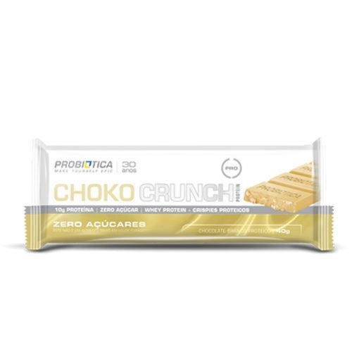 Barra Choko Crunch Sabor Chocolate Branco (1 Unidade de 40g) - Probiótica