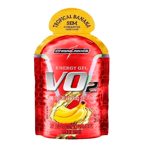 VO2 Energy Gel Sabor Banana (1 unidade de 30g) - Integralmédica